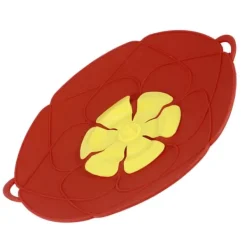 28 cm anti-overløb støvtæt spildprop silikone grydelåg køkken madlavningsredskaber rød Clearance