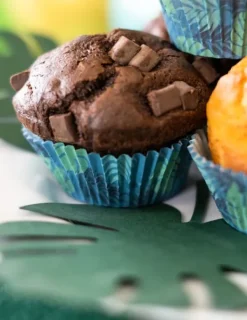 50 Cupcake forme Tropisk Flamingo 6,5. Size-Standard