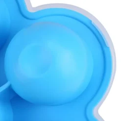 7 hulrum silikone æggeform genanvendelig opbevaringsbeholder babymad frysebakker med låg blå Sale