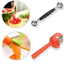 80 i 1 bærbar grøntsagsmad Frugtgravør Køkkenudskæringsværktøjssæt med taske