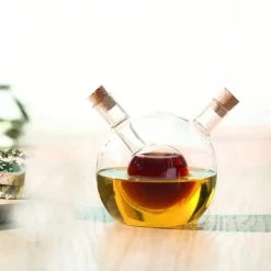 2 i 1 GLAS FLASKE TIL OLIE OG Eddike 480 ml Best