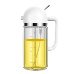Olie- & Eddikebeholdere>2 i 1 glasoljespruta olivolja dispenser Press typ dispenser för matlagning kök grill