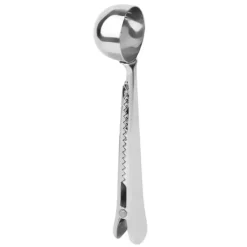 2 i 1 måleske i rustfrit stål med forseglingsklips til køkkencafé Online