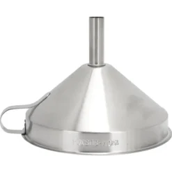 304 køkkentragt i rustfrit stål med filter til overførsel af flydende, tørre ingredienser, 15 cm mundingsdiameter Clearance