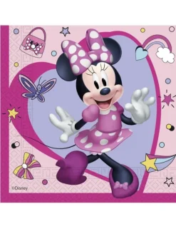 20 Minnie Junior™ papirservietter 33 x 33 cm. Size-Standard Hot