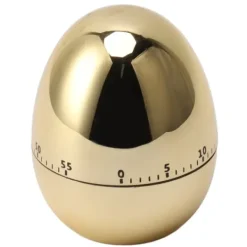 Æggeure>60 Minutters Æg Model Mekanisk Timer Madlavning Vækkeur Manuel Timer til Køkken Guld