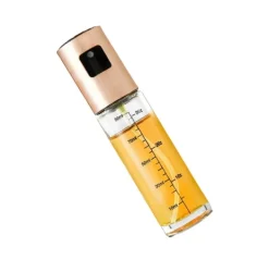 100 ml elektropletbelagt olieforstøver i sølv med skala til airfryer Model 3