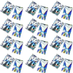 100 pakke genlukkelige lynlåsposer til snacks og smykker