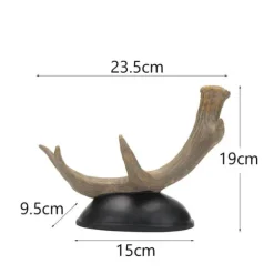 1 pakke, vinflaskeholderskulptur af hjortehorn - fritstående moderne boligindretning til køkken, stue, spisestue, vinkælder, 25*10*17 cm Best