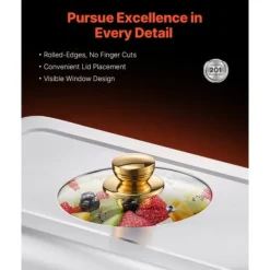 8 Qt 4-pak Rektangel Gnidefad, Buffetsæt i Fuld Størrelse, Rustfrit Stål Pande New