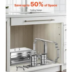 8 Qt Varmefad Buffetsæt, 6-pak Rektangulær, Fuld Størrelse Pande i Rustfrit Stål Sale