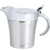 Saucekander>304 rustfrit stål dobbeltlags isolering smagssaucekande sovsbåd serveringskande køkkenredskaber 450ml
