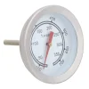 100~700℉ Rustfrit Stål Grilltermometer Temperaturmåler Analog Skive Dobbelt Skala New