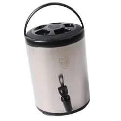 304 rustfrit stål isoleret drikkevareautomat 8 liter varm kold drikkevareautomat Kommerciel dobbeltlagsspand Sort 8L Outlet