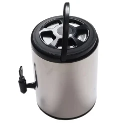 304 rustfrit stål isoleret drikkevareautomat 8 liter varm kold drikkevareautomat Kommerciel dobbeltlagsspand Sort 8L Outlet