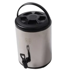 304 rustfrit stål isoleret drikkevareautomat 8 liter varm kold drikkevareautomat Kommerciel dobbeltlagsspand Sort 8L Outlet