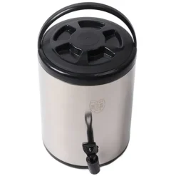 304 rustfrit stål isoleret drikkevareautomat 8 liter varm kold drikkevareautomat Kommerciel dobbeltlagsspand Sort 8L Outlet