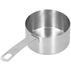 Målebægere & Måleskeer>304 Rustfrit Stål Målebæger Køkken Bage Måleske med Skala Madlavningstilbehør 1/2 kop