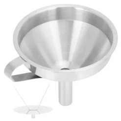 304 Rustfrit Stål Påfyldningstragt Separatorisk Olie Øl Kaffe Vand Flydende Tragt Køkkenredskab Mellem Størrelse 13cm