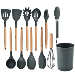 12 silikone køkkenredskaber - varmebestandige apparater Online