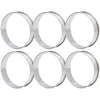 Bagning>6 st Crumpet-ringar Dubbel volym Enkel urtagning DIY rostfritt stål Engelska muffinsringar för mattillverkningsverktyg 10 cm / 3,9 tum