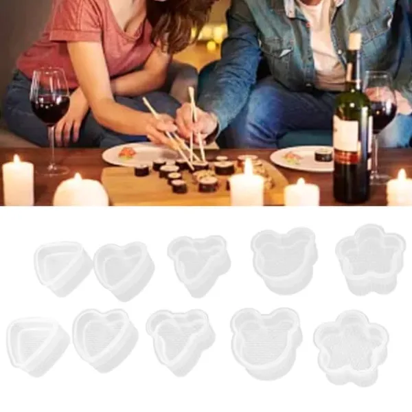 Sushimåtter>10 sæt husholdnings-DIY sushiform innovativ børnepicnic tangrisværktøj til køkken