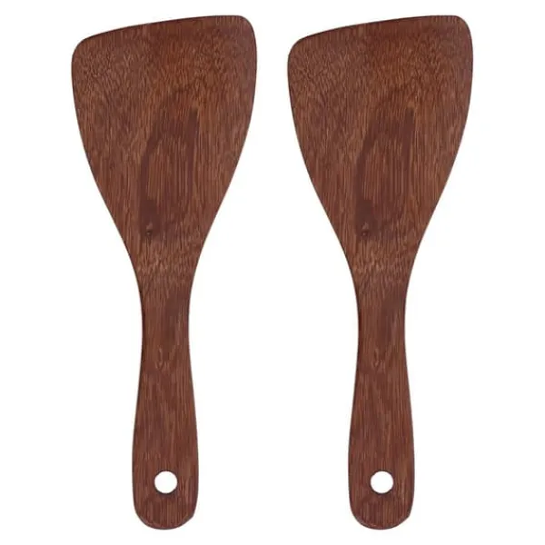 2 st Rispaddel Naturlig riskokare i trä Spatel Köksskedar för blandning och servering av RiceBevel Discount