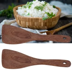 2 st Rispaddel Naturlig riskokare i trä Spatel Köksskedar för blandning och servering av RiceBevel Discount