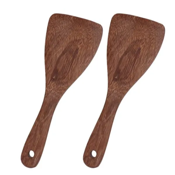 2 st Rispaddel Naturlig riskokare i trä Spatel Köksskedar för blandning och servering av RiceBevel Discount