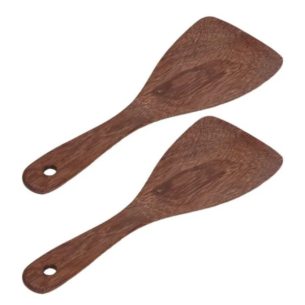 2 st Rispaddel Naturlig riskokare i trä Spatel Köksskedar för blandning och servering av RiceBevel Discount