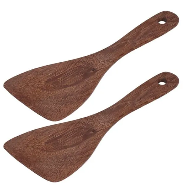 2 st Rispaddel Naturlig riskokare i trä Spatel Köksskedar för blandning och servering av RiceBevel Discount