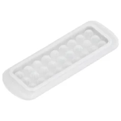 2 stk. 27 gitre 2 lags iskugleform DIY Rund isterningemaskinebakke med låg til køkkenbar Outlet