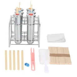 Isforme>6 stk. 304 rustfrit stål rundt hoved rund kop isform isform dobbelt rille