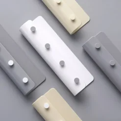 1 stk. ABS nøgleophængsholder væghængt opbevaringskroge gør-det-selv-organisator 4 kroge opbevaringshylde ophængningskroge Clearance