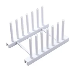 1 stk. aftagelig opvaskeplade, tørrestativ, afdrypningsbræt, stativ til køkkenudstyr (hvid)