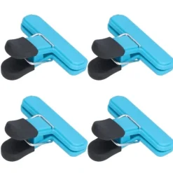 10 stk Food Clip ABS Chip Bag Clip God forsegling og multifunktion skridsikker klip til køkken BlueSmall Hot