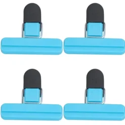 10 stk Food Clip ABS Chip Bag Clip God forsegling og multifunktion skridsikker klip til køkken BlueSmall Hot