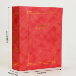 3 stk. fotoalbummer, 200 stk. 6-tommer fotos, rød, blå, gul Outlet