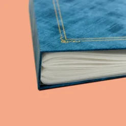 3 stk. fotoalbummer, 200 stk. 6-tommer fotos, rød, blå, gul Outlet