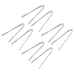 10 STK Istænger Madtænger Rustfrit stål Nem at rengøre Stærkt greb Alsidig til festkøkken Grill BBQ Bar 13 cm / 5.1in Best