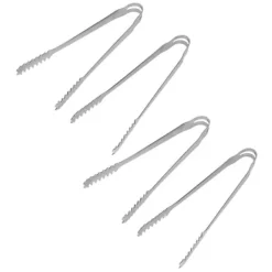 10 STK Istænger Madtænger Rustfrit stål Nem at rengøre Stærkt greb Alsidig til festkøkken Grill BBQ Bar 13 cm / 5.1in Best