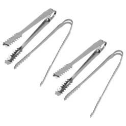 10 STK Istænger Madtænger Rustfrit stål Nem at rengøre Stærkt greb Alsidig til festkøkken Grill BBQ Bar 13 cm / 5.1in Best