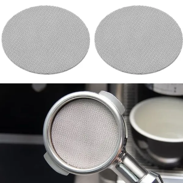 2 stk. kaffefilter 1 mm rustfrit stål kaffemaskine sekundær vandfordelingsskærm diameter 53 mm Clearance