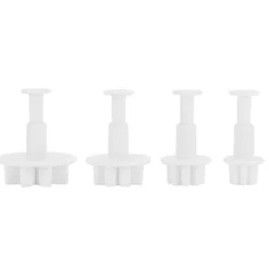 4 stk. kagedekorationsforme blomstermønster fondant udstikkerform gør-det-selv bageredskaber Hot