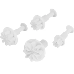 4 stk. kagedekorationsforme blomstermønster fondant udstikkerform gør-det-selv bageredskaber Hot