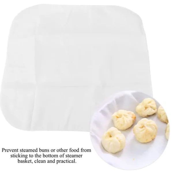 6 stk. Køkken Bomuldsdampklud Dampede Boller Dumplings Dampklud Madlavningsartikler Hot