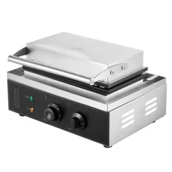 6 STK Kommerciel Vaffelstængemaskine, Hotdog Vaffeljern 1500W, Nem brug, Hurtig opvarmning, Perfekte vafler hver gang. Outlet