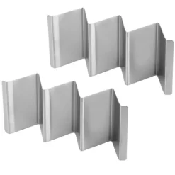 2 stk. opbevaringsstativ til taco-pandekager i rustfrit stål til restaurant, hotel, hjemmekøkken, type 2 Hot