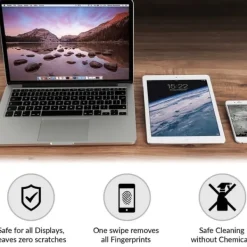 6 stk. Rengøringsklude i Microfiber - Sort 15 x 18 cm New