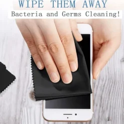 6 stk. Rengøringsklude i Microfiber - Sort 15 x 18 cm New